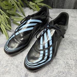 Adidas 2008 F30 Soccer Futbol Cleats Shoes Black Blue US Size 9